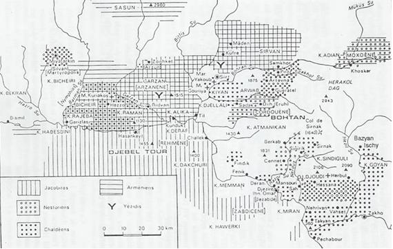 Les pays du Haut-Tigre, début du XXe siècle